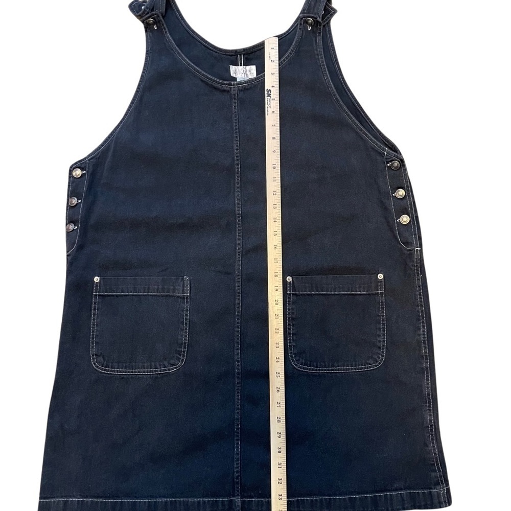 JLNY vintage women size 20 plus size denim blue overall adjustable dress. - Picture 3 of 7